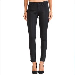 DL1961 Florence Coated Mid Rise Skinny in Boston